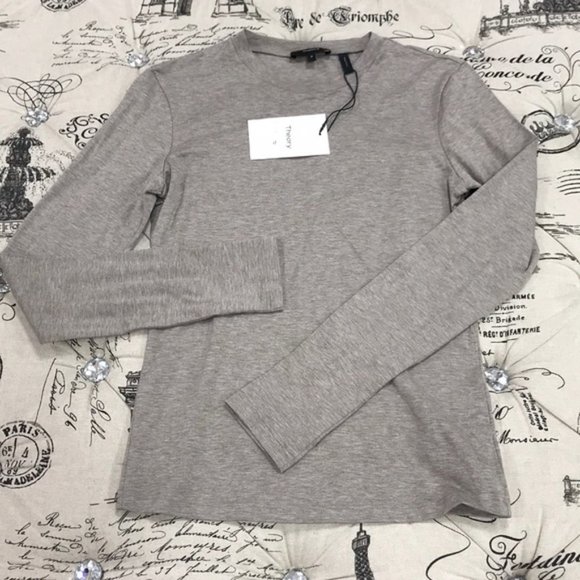 🎁 Theory Apex Long Sleeve Tiny T-Shirt - Picture 5 of 6